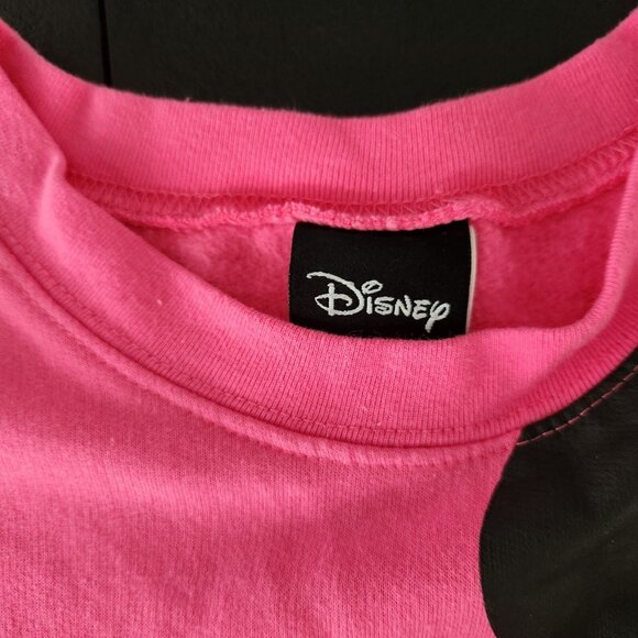 Disney Minnie Mouse Pullover Sweatshirt Pink Juniors Size Medium 7-9 Soft EUC - Picture 5 of 13